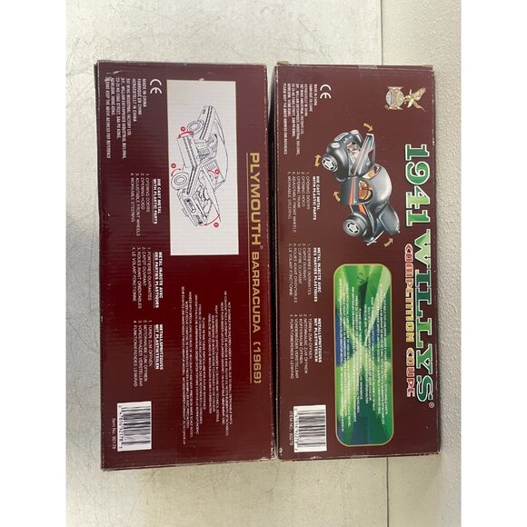 Lot of 2 Road Signature 1:18 Diecast 1969 Plymouth Barracuda & 1941 Willys Coupe - Picture 7 of 10